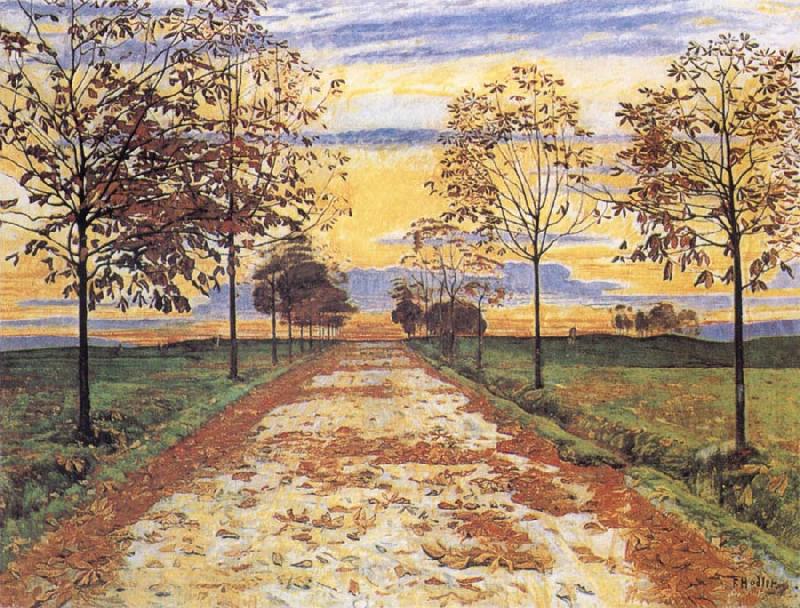 Ferdinand Hodler Autumn Evening Spain oil painting art